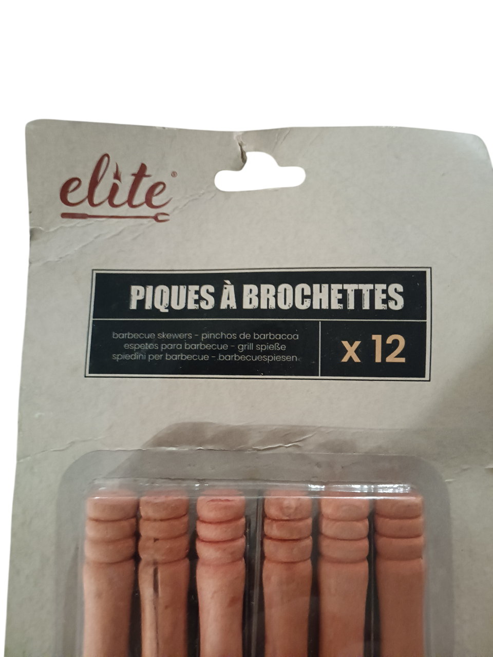 Piques à brochette x12